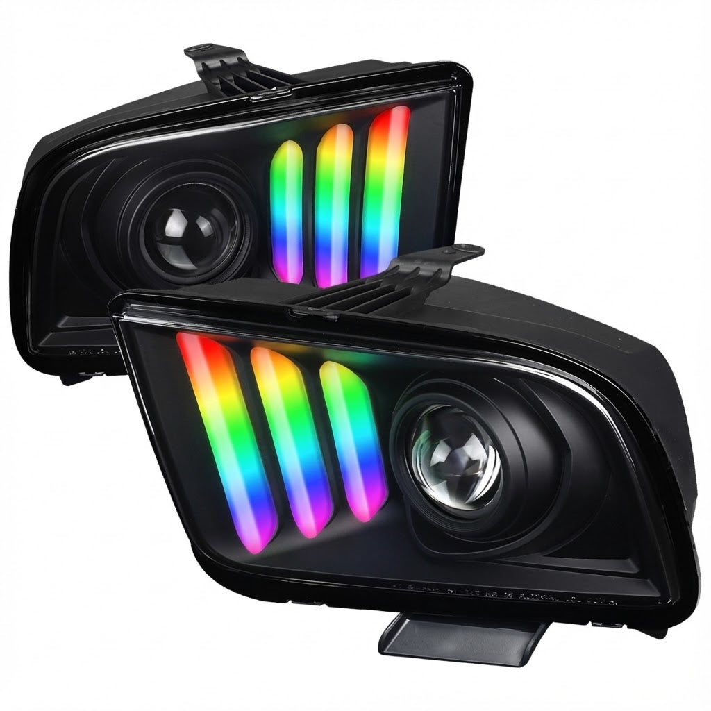 NTXGlow Style Color Shifting Tail Lights (2020-2025 Ford Mustang) - 1