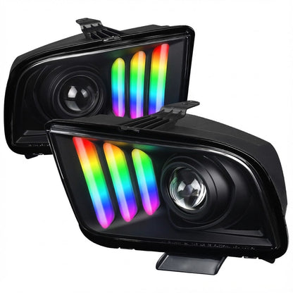 NTXGlow Style Color Shifting Tail Lights (2020-2025 Ford Mustang) - 1