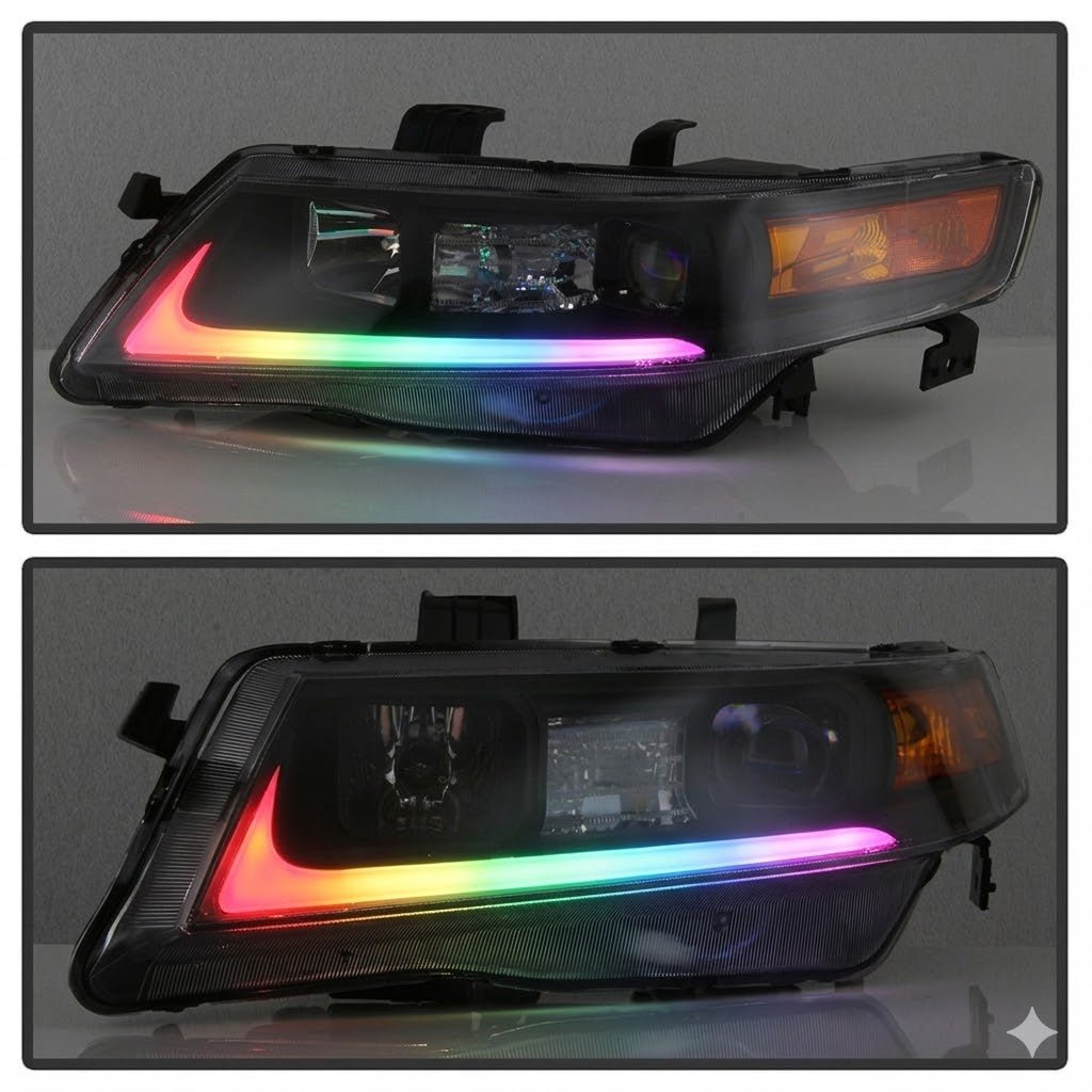 NTXGLOW RGB headlights (2004 - 2008 Acura TSX CL9) - 3