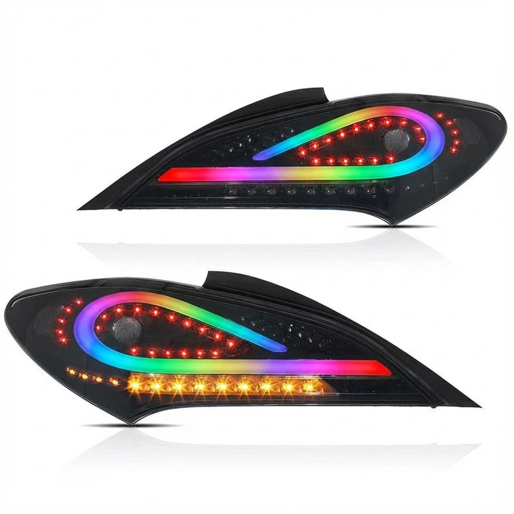 NTXGlow RGB tail lights | 2009-2016 Hyundai Genesis Coupe BK1 - 1