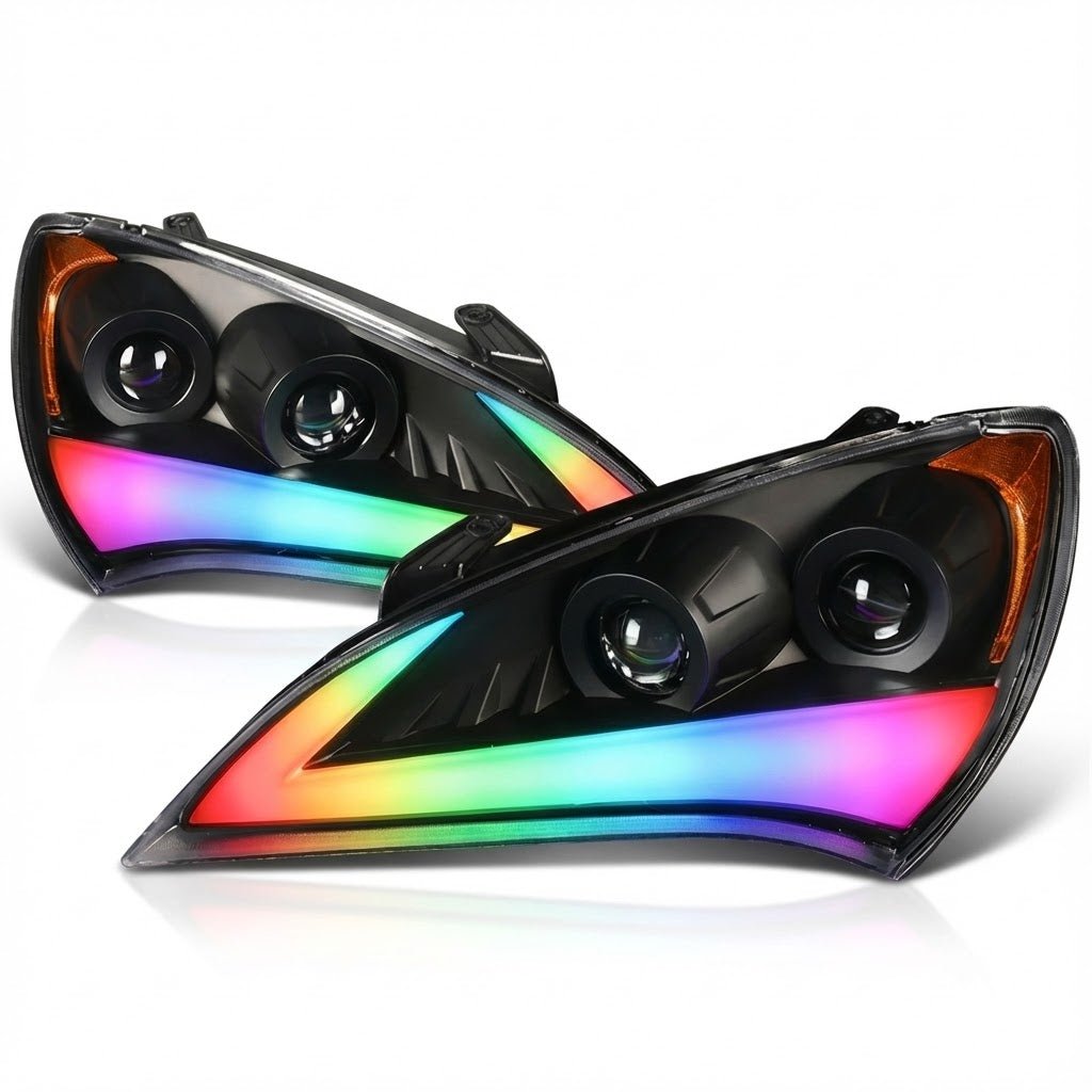 NTXGlow RGB headlights | 2009-2010 Hyundai Genesis Coupe - 1