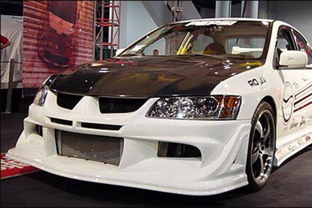 Carbonado VS Style Front Bumper | 2003-2006 Mitsubishi Evo 7/8/9