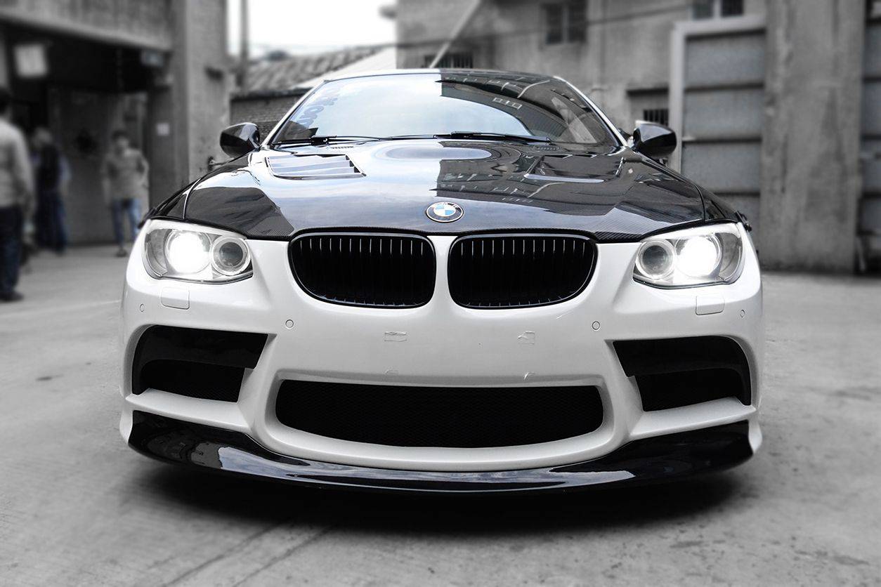 Parachoques delantero estilo VRS para BMW Serie 3 E93 Coupé Carbonado 2011-2013