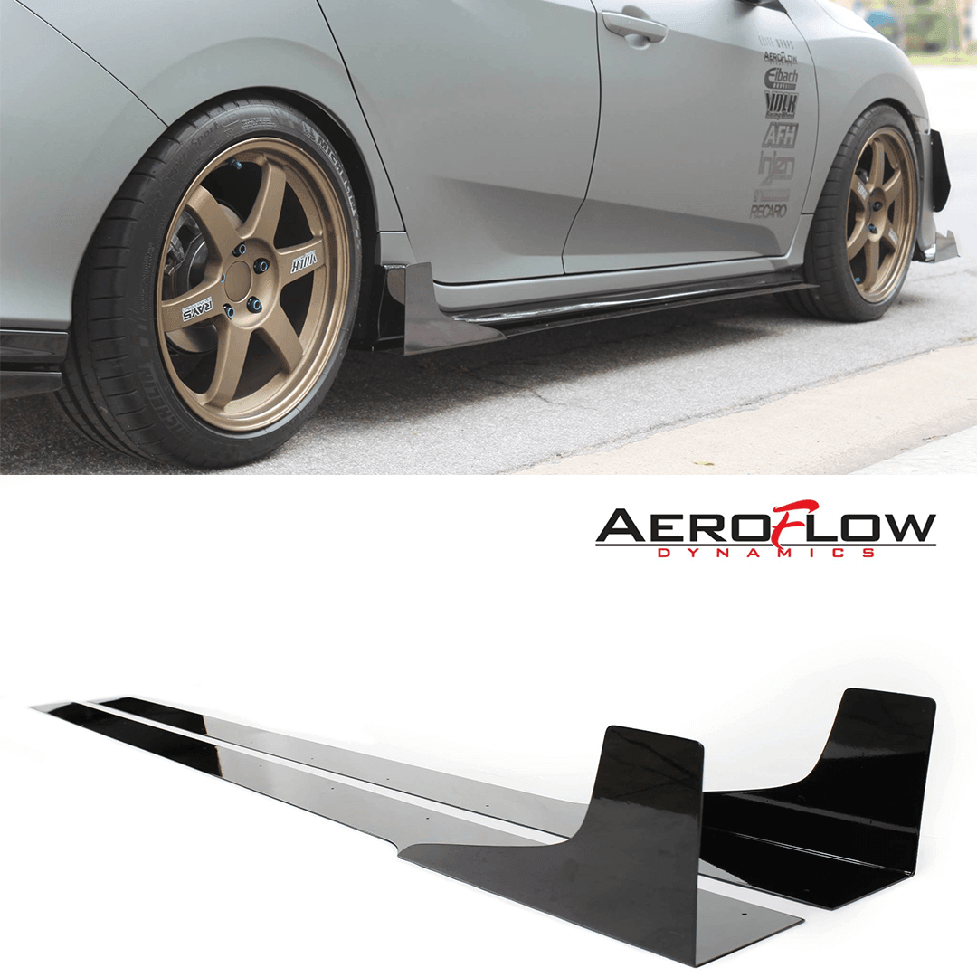 Aeroflow Dynamics Side Skirt Extension V3 (2017-2021 Honda Civic Hatch/Sedan)