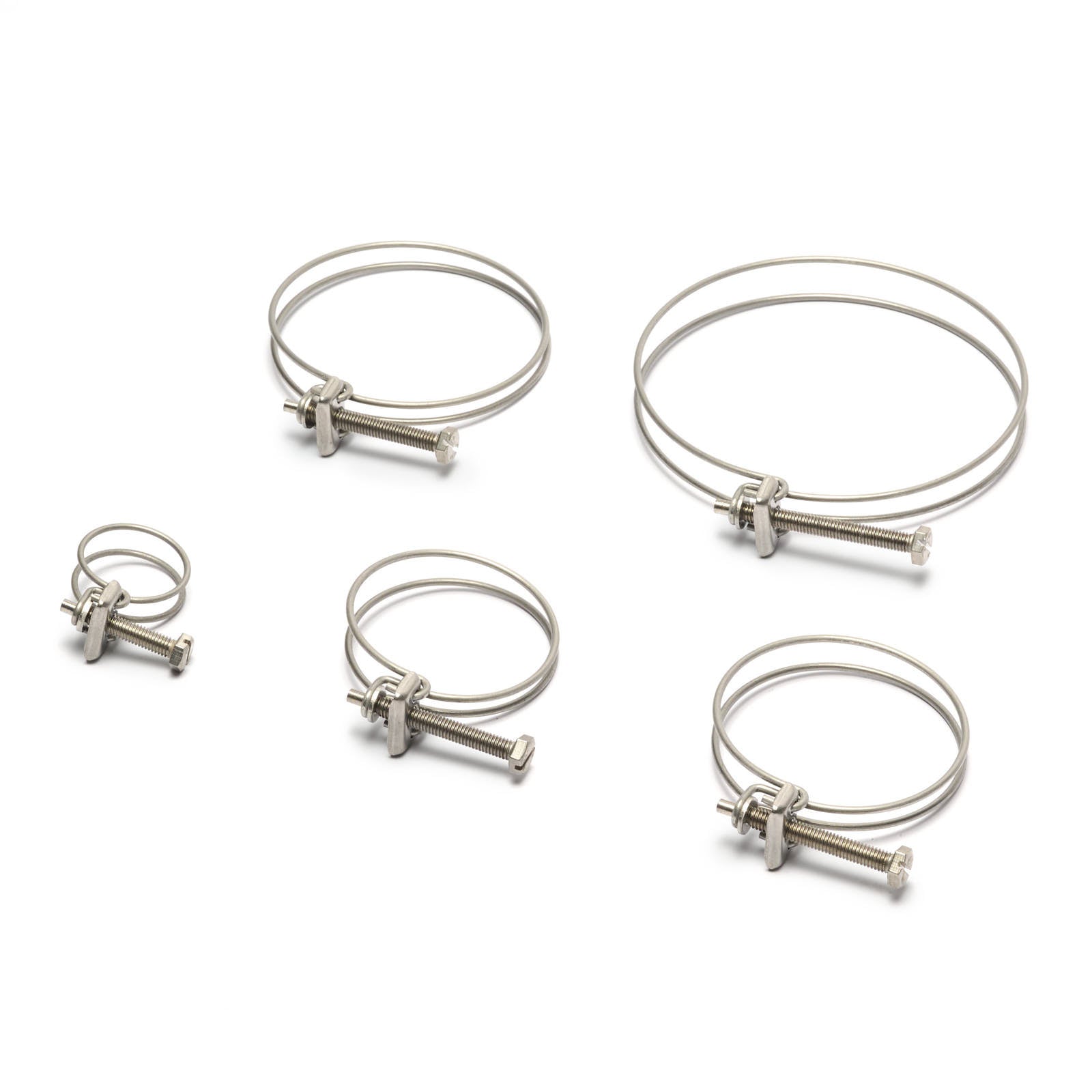 Double Wire Stainless Steel Hose Clamp (SC-DW-2428)