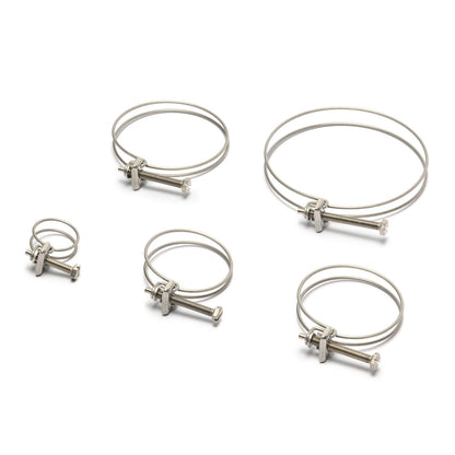 Double Wire Stainless Steel Hose Clamp (SC-DW-2428)