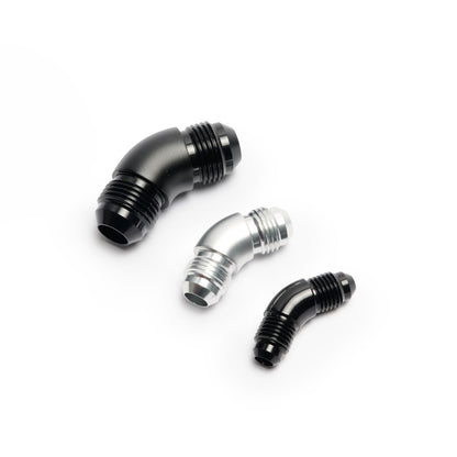 Union Adapter High Flow -AN Male to Male - 45° (GA-4UD4D4-B)