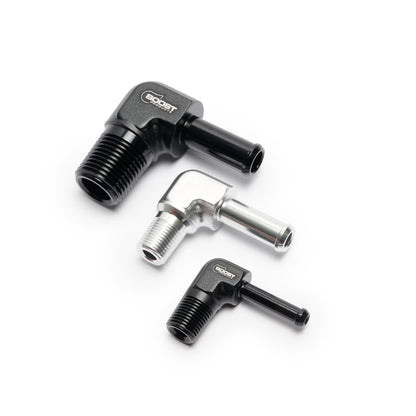 Screw-in Adapter NPT Male to Hose Fitting - 90° (GA-9N18S5-B)