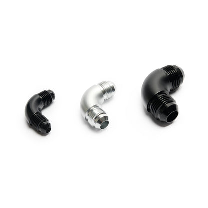 Union Adapter High Flow -AN Male to Male - 90° (GA-9UD4D4-B)