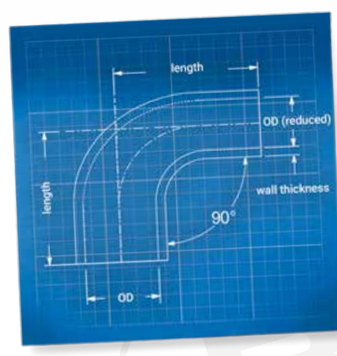 Cast Aluminum Reducer Elbow 90°  - Tight radius (AL-ELR-7651)