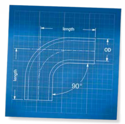 Cast Aluminium Elbow 90° - Tight Radius (AL-ELX-57)