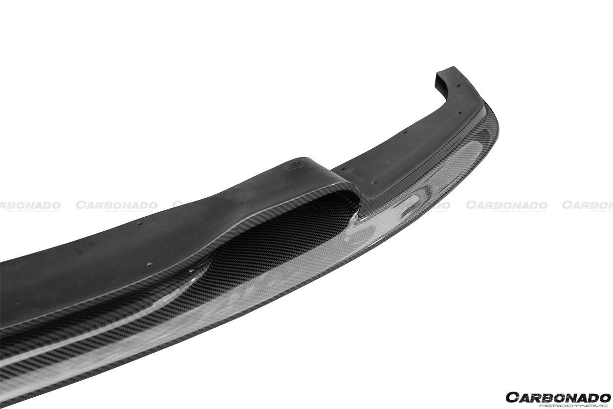 Carbonado 2013-2019 BMW 3 Series F30 F35 VA Style Carbon Fiber Front Lip(For MT Rear Bumper only)