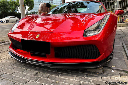 Carbonado 2015-2020 Ferrari 488 GTB Spider RS Style Carbon Fiber Front Lip