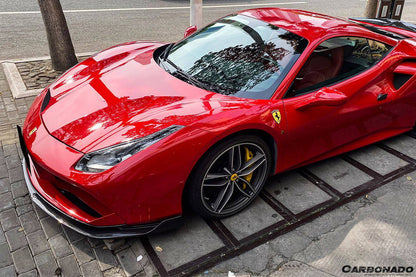Carbonado 2015-2020 Ferrari 488 GTB Spider RS Style Carbon Fiber Front Lip