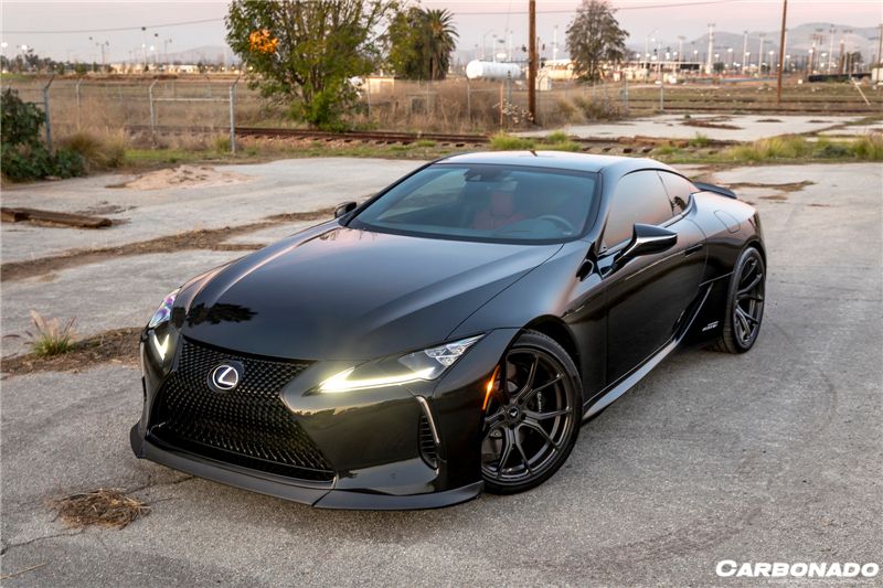 Carbonado 2017-2021 Lexus LC500 LC500H V-LC VRS Style Carbon Fiber Front Lip