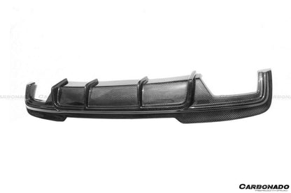 Borde trasero de fibra de carbono estilo VRS para BMW F10 Serie 5 (solo para parachoques trasero MT)