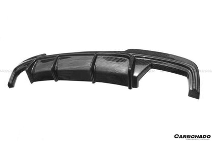 Borde trasero de fibra de carbono estilo VRS para BMW F10 Serie 5 (solo para parachoques trasero MT)