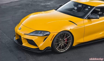 VR Aero Carbon Fiber 4 Piece Front Lip (2020+ Toyota A90 Supra) - Vivid Racing