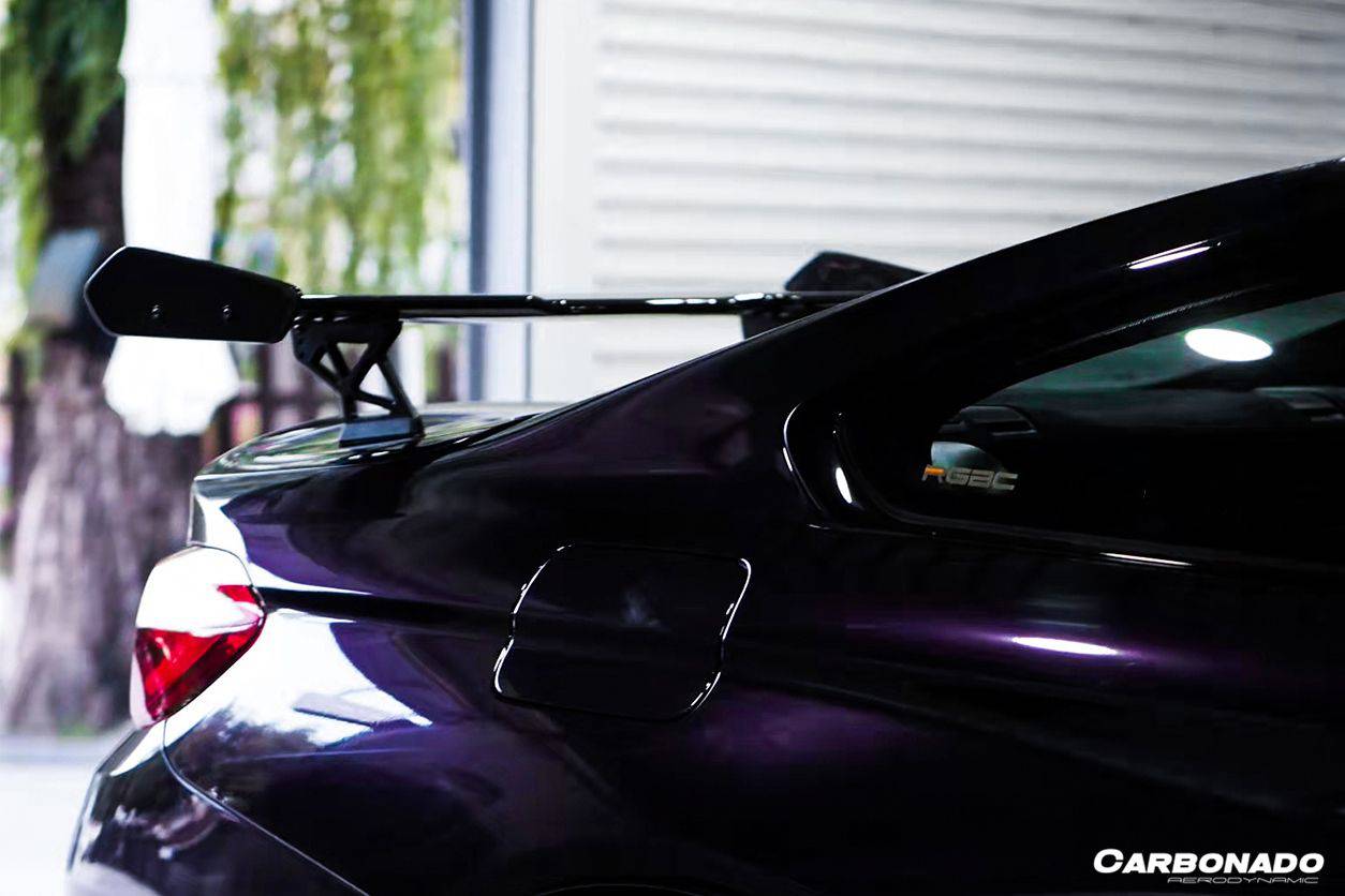 Alerón de maletero de fibra de carbono estilo BMW M4 F82 GTS Carbonado 2014-2020