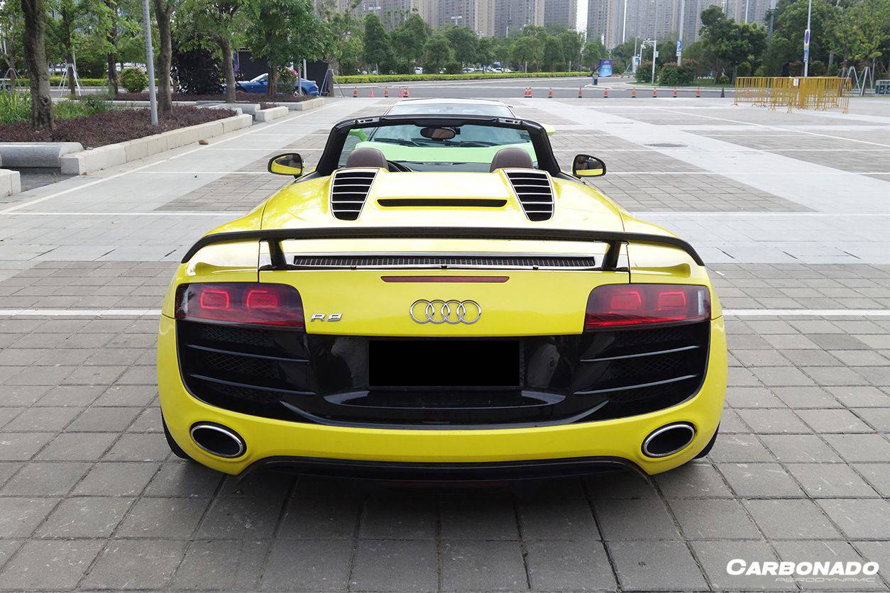 Alerón de maletero de fibra de carbono para Audi R8 Spyder GT Carbonado 2010-2015