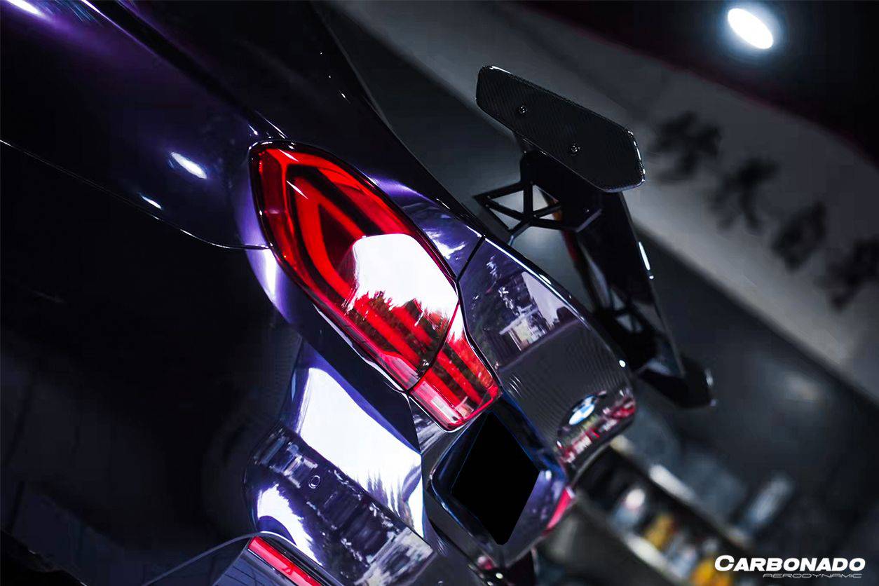 Alerón de maletero de fibra de carbono estilo BMW M4 F82 GTS Carbonado 2014-2020