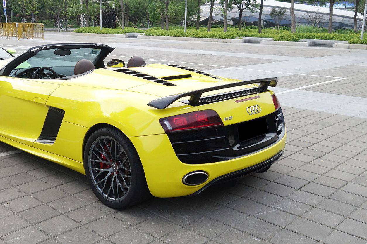 Alerón de maletero de fibra de carbono para Audi R8 Spyder GT Carbonado 2010-2015