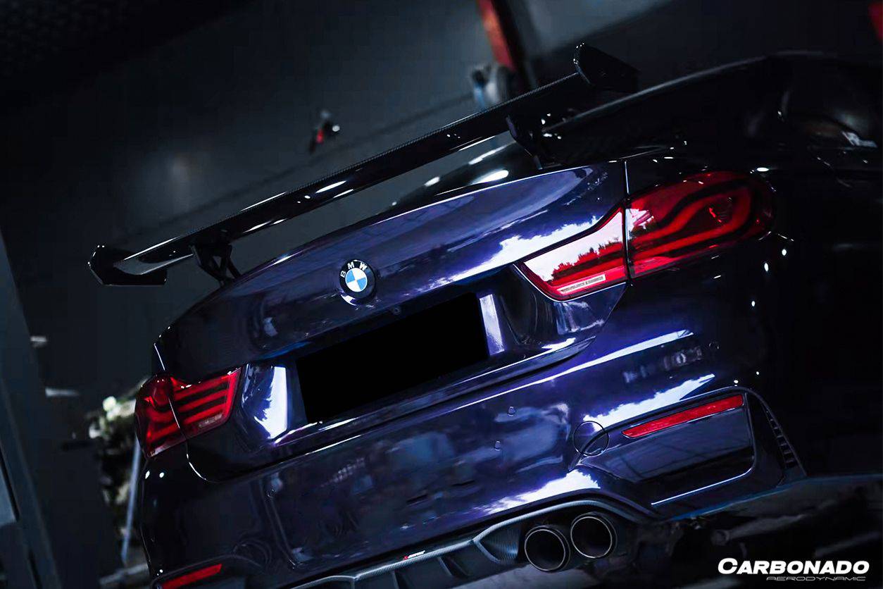 Alerón de maletero de fibra de carbono estilo BMW M4 F82 GTS Carbonado 2014-2020