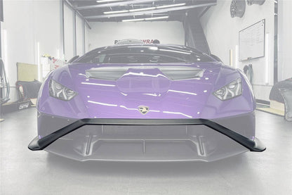 Lamborghini Huracan STO Carbonado 2021-2024 Borde delantero de fibra de carbono seco UP