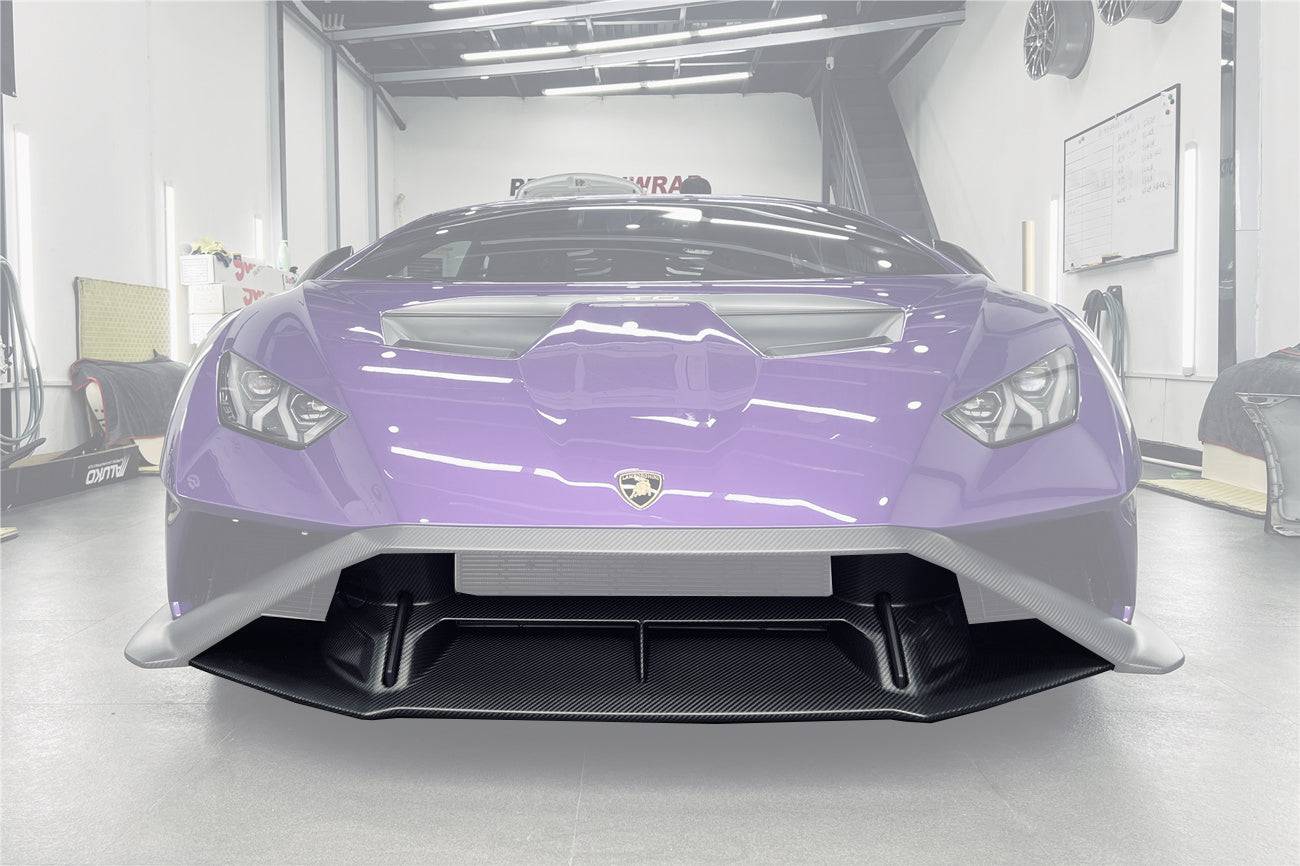 Carbonado 2021-2024 Lamborghini Huracan STO Dry Carbon Fiber Down Front Lip