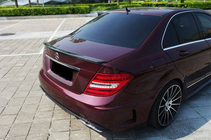 Carbonado 2008-2014 Mercedes Benz W204 C Class   C63 AMG Sedan OE Style Carbon Fiber Trunk Spoiler