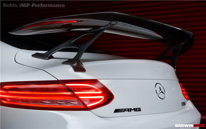 Alerón de maletero DarwinPRO de fibra de carbono de alto rendimiento para Mercedes Benz Clase C W205 Coupé IMP (2015-2021)