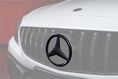DarwinPRO 2015-2018 Mercedes Benz W205 C63 & C63S AMG Coupe IMP Carbon Fiber Grille LOGO Cover