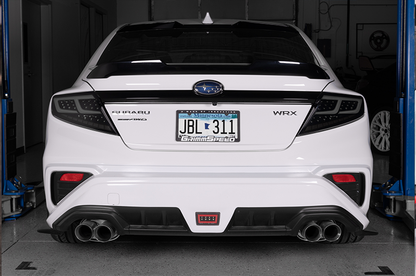 Luces traseras LED OLM Spec-AR (lente ahumada/base negra/barra blanca) - WRX 2022+