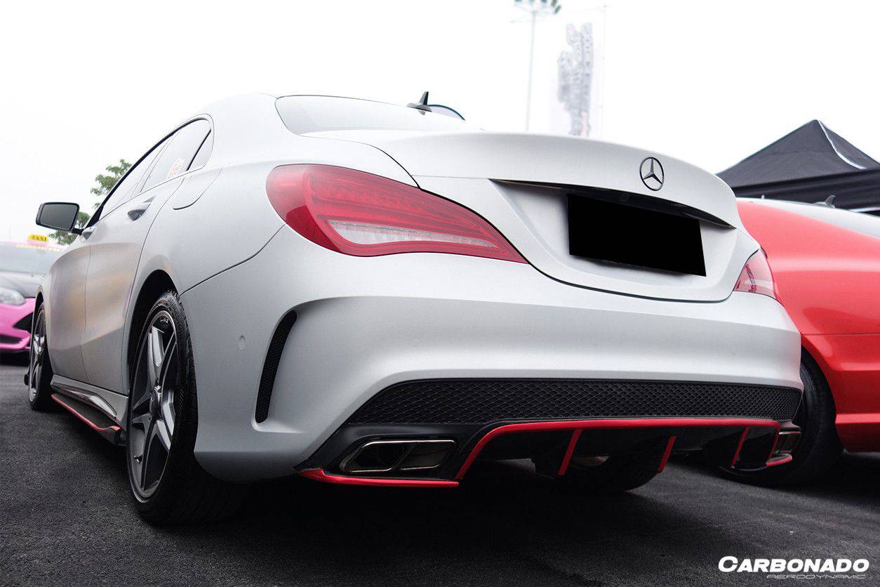 Carbonado 2014-2016 Mercedes Benz W117 CLA Sport   CLA45 AMG RZS Style Rear Diffuser