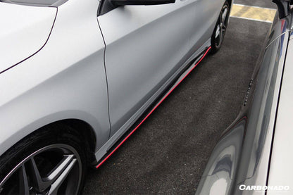 Carbonado 2014-2016 Mercedes Benz W117 CLA Sport    CLA45 AMG RZS Style Side Skirts Under Board