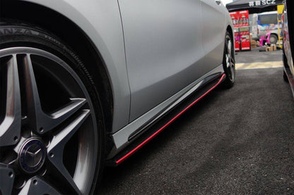 Carbonado 2014-2016 Mercedes Benz W117 CLA Sport    CLA45 AMG RZS Style Side Skirts Under Board