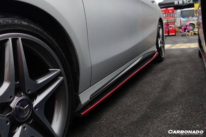 Carbonado 2014-2016 Mercedes Benz W117 CLA Sport    CLA45 AMG RZS Style Side Skirts Under Board
