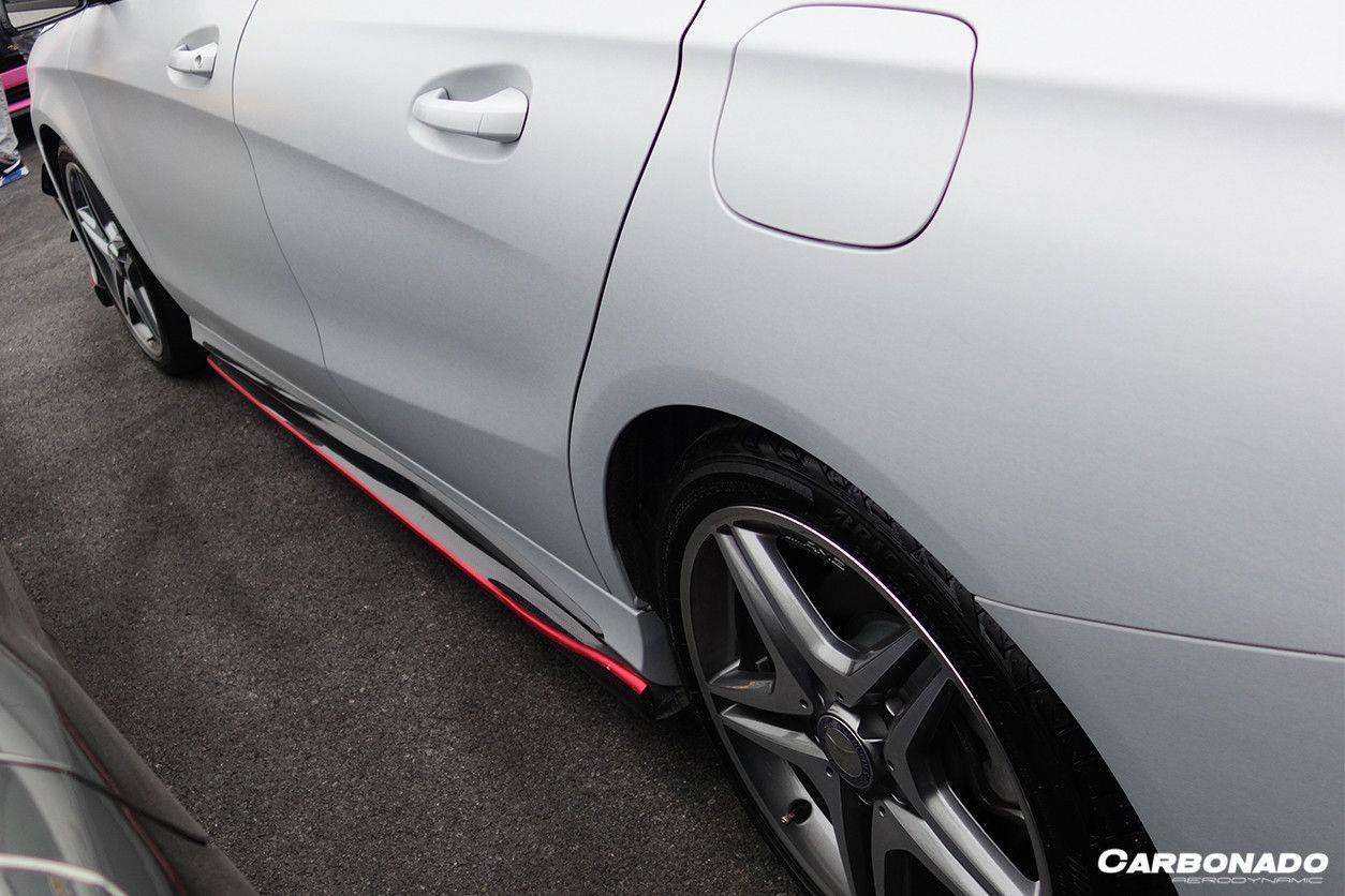 Carbonado 2014-2016 Mercedes Benz W117 CLA Sport    CLA45 AMG RZS Style Side Skirts Under Board