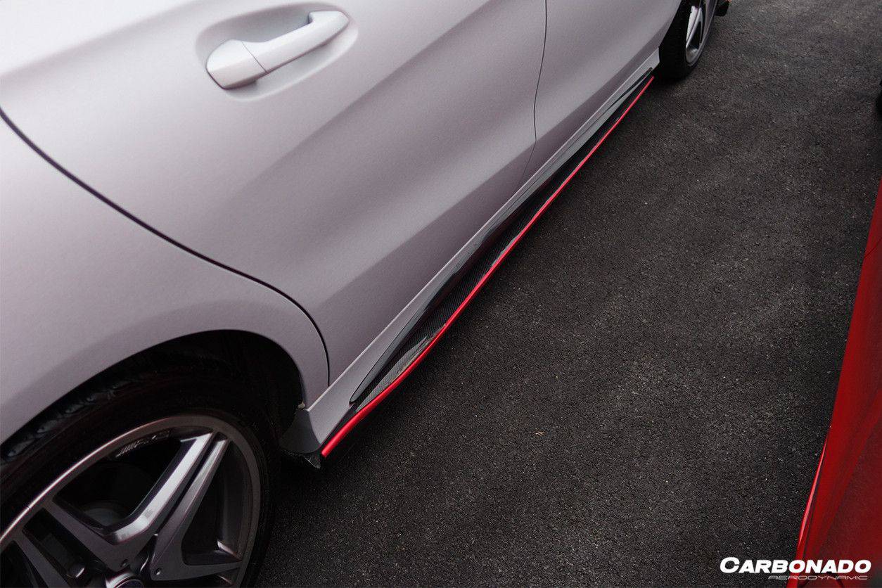 Carbonado 2014-2016 Mercedes Benz W117 CLA Sport    CLA45 AMG RZS Style Side Skirts Under Board