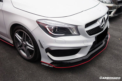 Carbonado 2014-2016 Mercedes Benz W117 CLA Sport  CLA45 AMG RS Style Front Lip