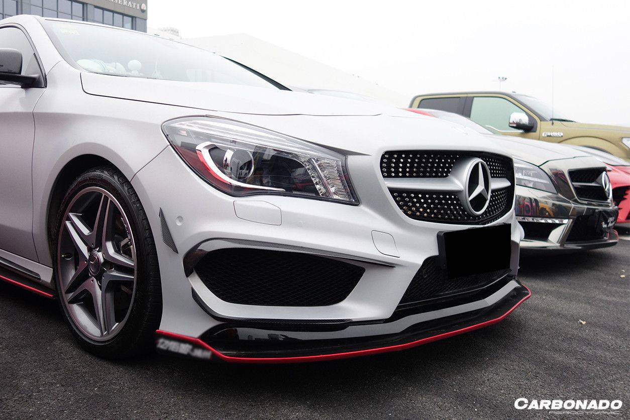 Carbonado 2014-2016 Mercedes Benz W117 CLA Sport  CLA45 AMG RS Style Front Lip