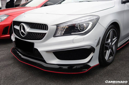 Carbonado 2014-2016 Mercedes Benz W117 CLA Sport  CLA45 AMG RS Style Front Lip