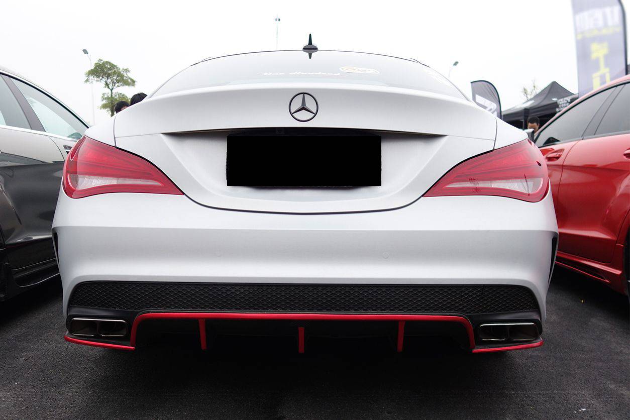 Carbonado 2014-2016 Mercedes Benz W117 CLA Sport   CLA45 AMG RZS Style Rear Diffuser