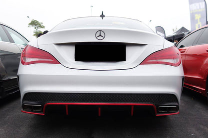 Carbonado 2014-2016 Mercedes Benz W117 CLA Sport   CLA45 AMG RZS Style Rear Diffuser