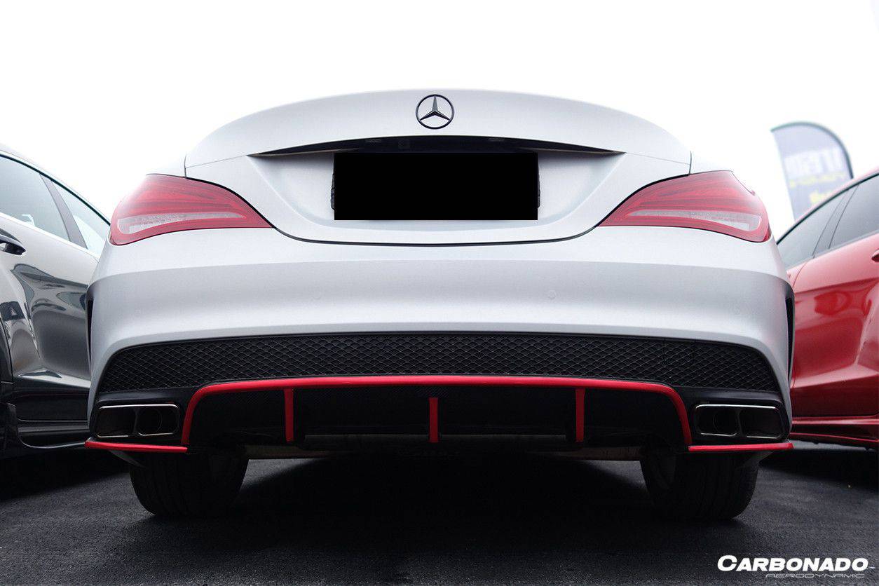 Carbonado 2014-2016 Mercedes Benz W117 CLA Sport   CLA45 AMG RZS Style Rear Diffuser