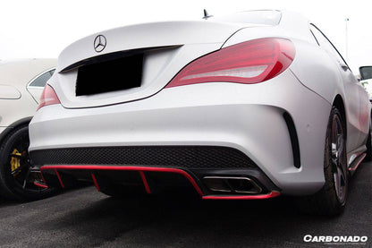 Carbonado 2014-2016 Mercedes Benz W117 CLA Sport   CLA45 AMG RZS Style Rear Diffuser