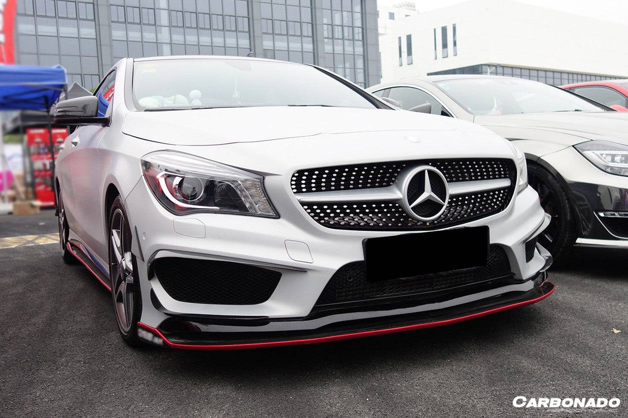 Carbonado 2014-2016 Mercedes Benz W117 CLA Sport  CLA45 AMG RS Style Front Lip
