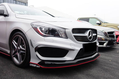 Carbonado 2014-2016 Mercedes Benz W117 CLA Sport    CLA45 AMG RZS Style Front Canards