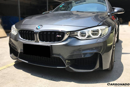 Tapas delanteras de fibra de carbono estilo MP para BMW M3 F80 M4 F82 2014-2020 Carbonado