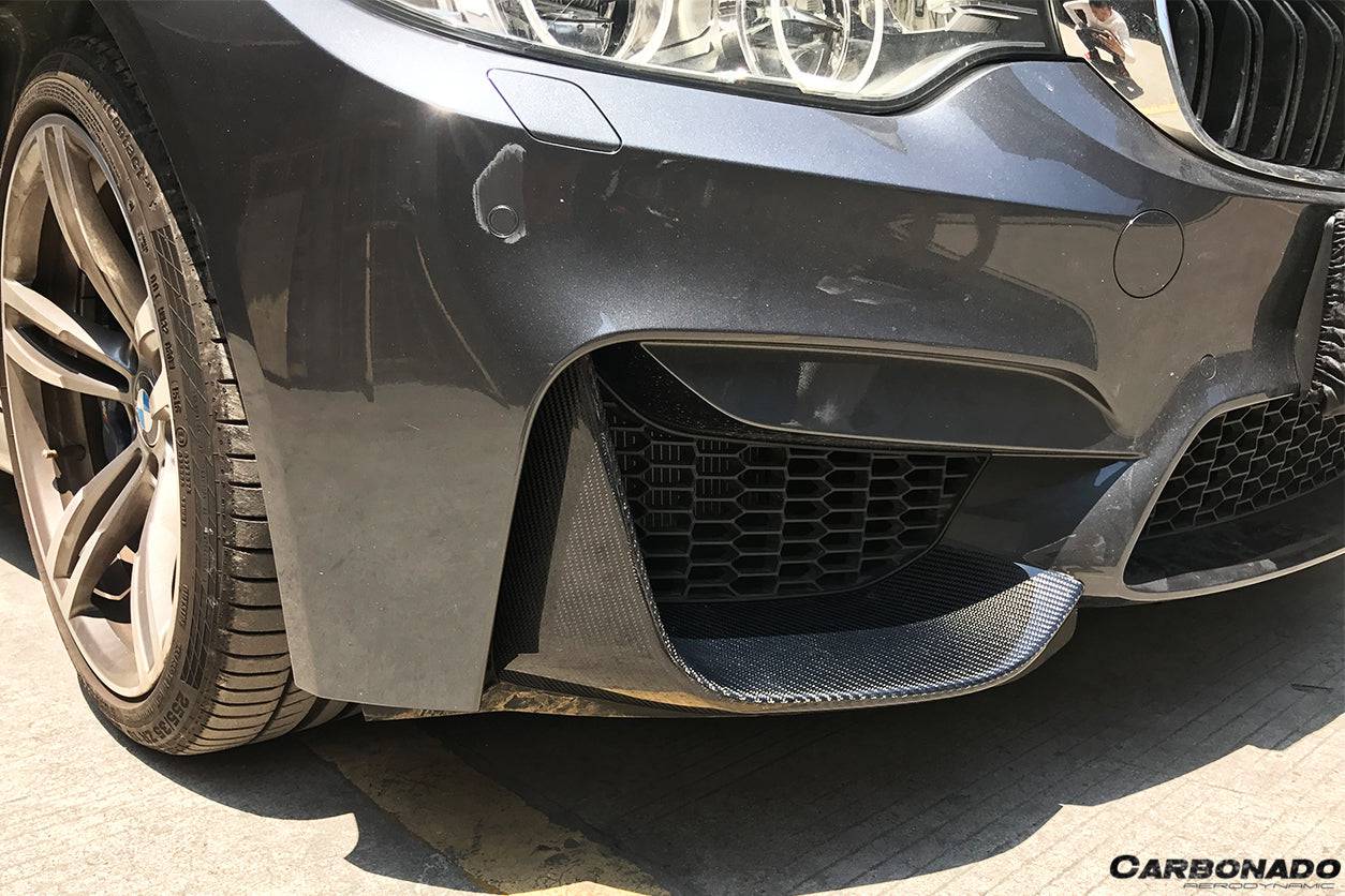 Tapas delanteras de fibra de carbono estilo MP para BMW M3 F80 M4 F82 2014-2020 Carbonado